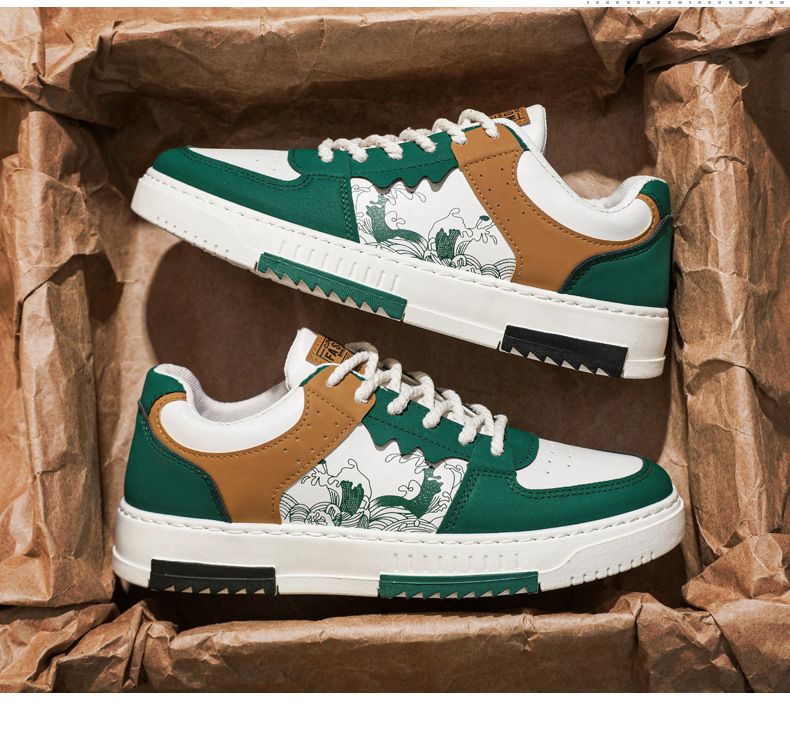 Große Größe Herrenschuhe Außenhandel 45-48 Neue Board Schuhe Trendy Vielseitig Weiche Sohle Sport Und Freizeit weiße Schuhe_voghion.com