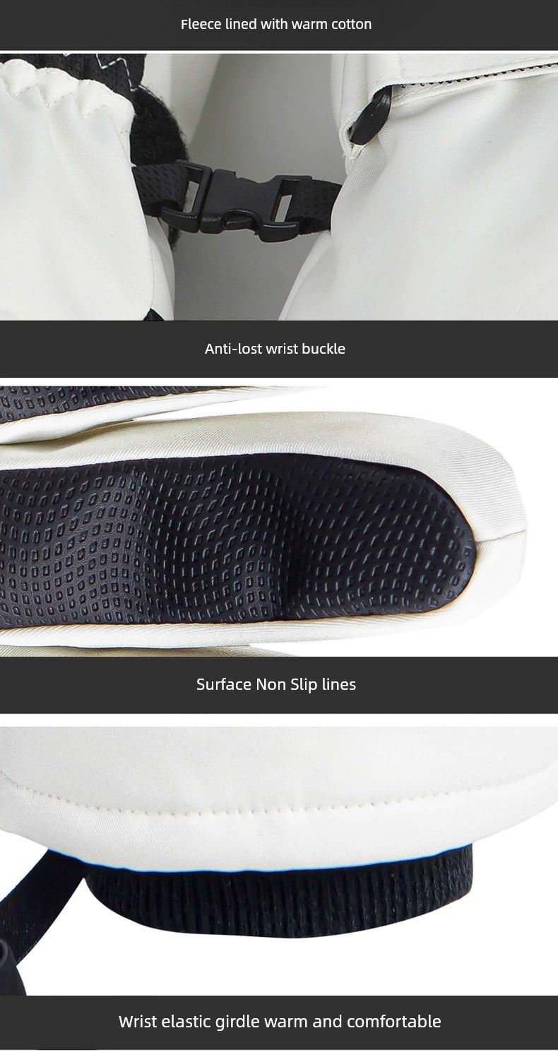 5-Finger-Touchscreen-Skihandschuhe für Männer und Frauen, wasserdicht, strapazierfähig, Heattech-Einzel- und Doppelboardhandschuhe mit Armband_voghion.com