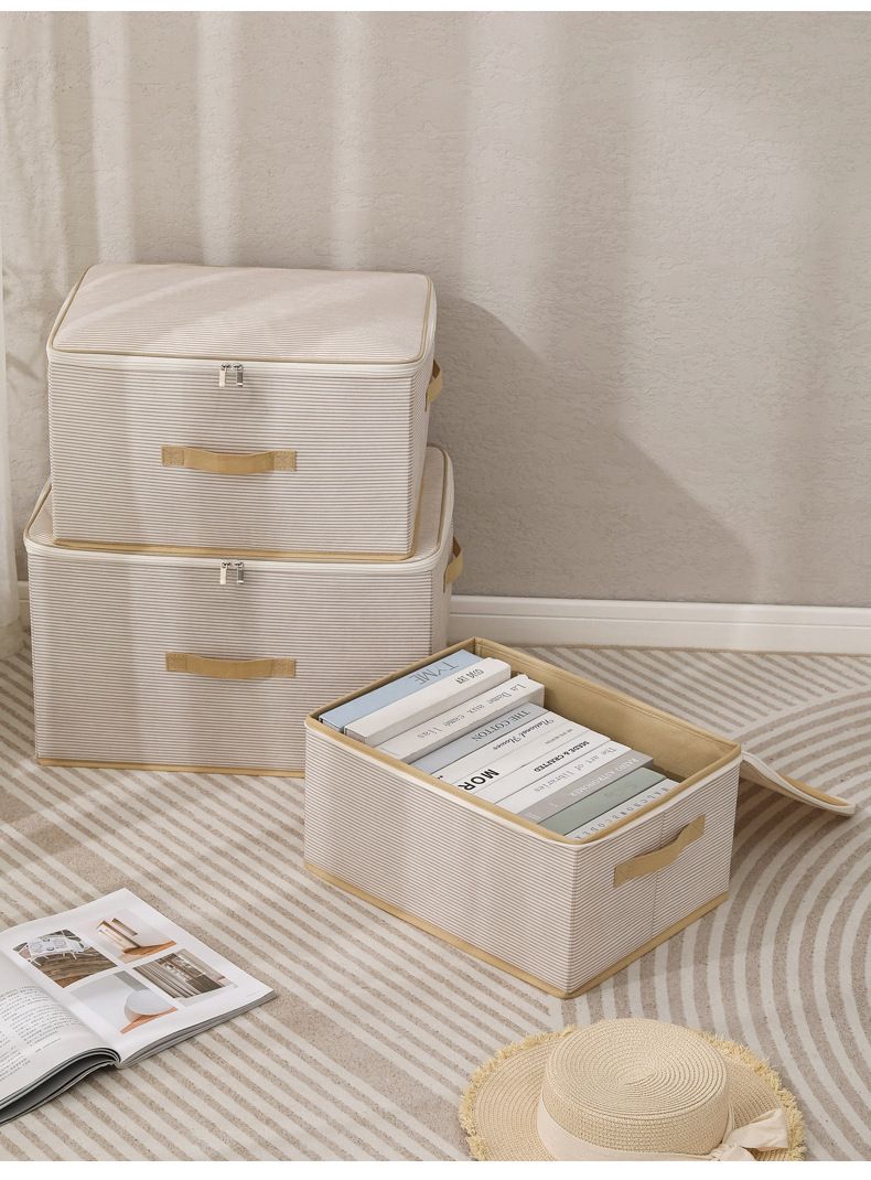 Wardrobe Storage Box Household Clothes Clothes Large Capacity Fabric Foldable Storage Basket Quilt Storage Bag_voghion.com