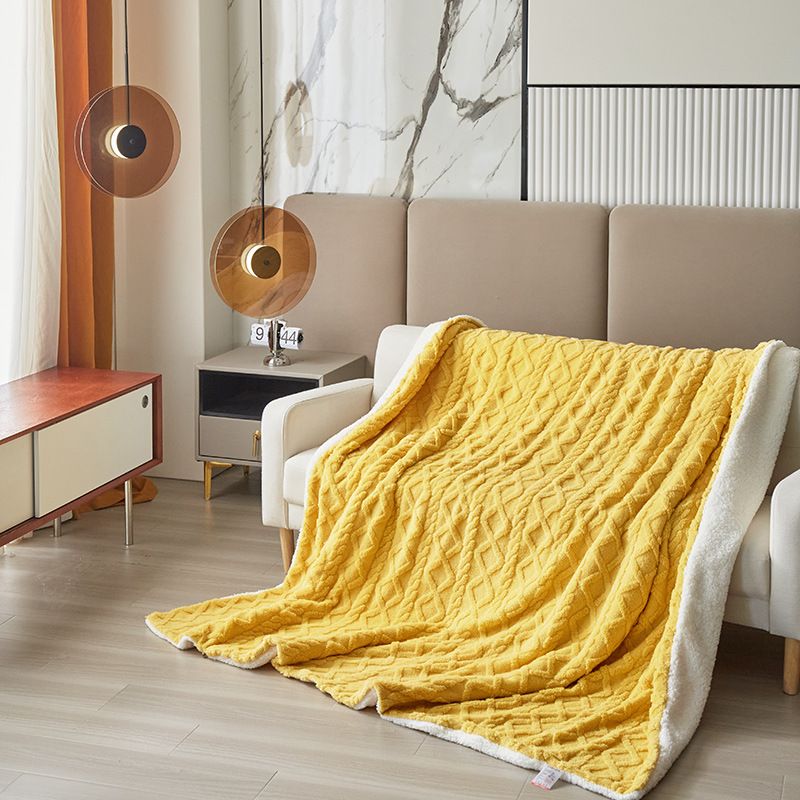 Double-layer thickened Tower velvet blanket lambswool sofa blanket office nap air conditioning children's blanket quilt cover_voghion.com