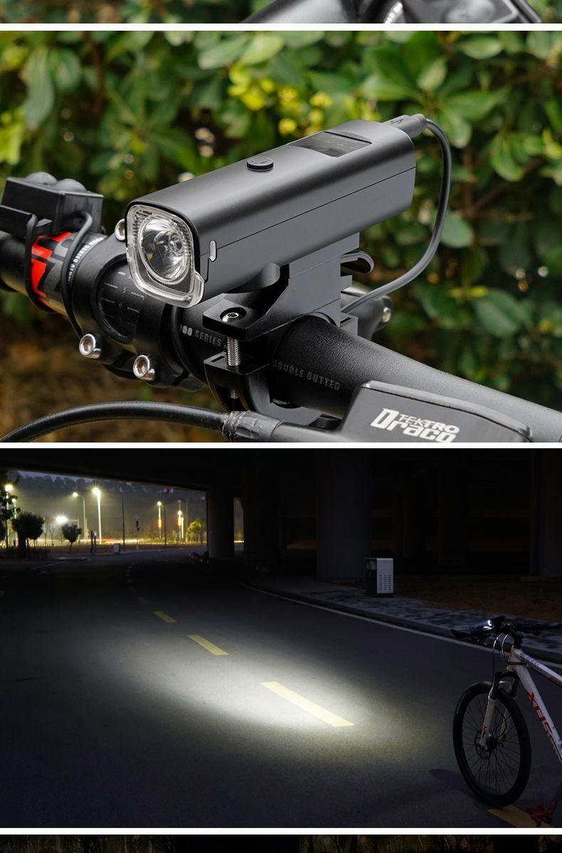 Bicycle Aluminum Alloy With Horn, Night Riding Lights, Induction Headlights, Strong Light, Battery Powered Car Lighting,_voghion.com
