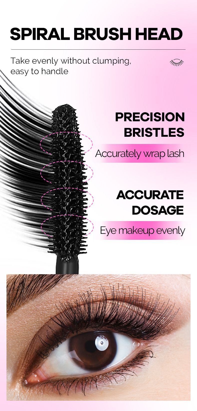 Long-lasting Mascara Waterproof Smudge-proof Dense Curling Style_voghion.com