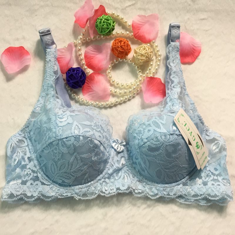Sujetadores íntimos de encaje sexys de talla grande para mujer, para pechos grandes, estilo pequeño y fino con ajuste de anillo de acero._voghion.com