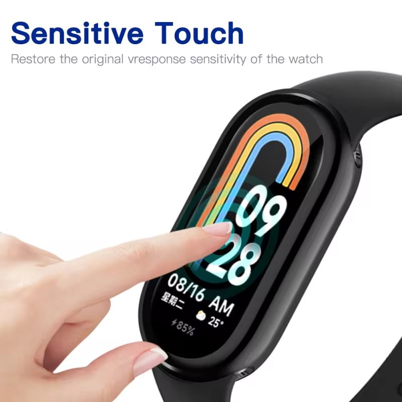 Funda para Mi Band 8, accesorios para Mi Band 8, protector de pantalla integral para reloj inteligente Xiaomi Mi Band 8_voghion.com