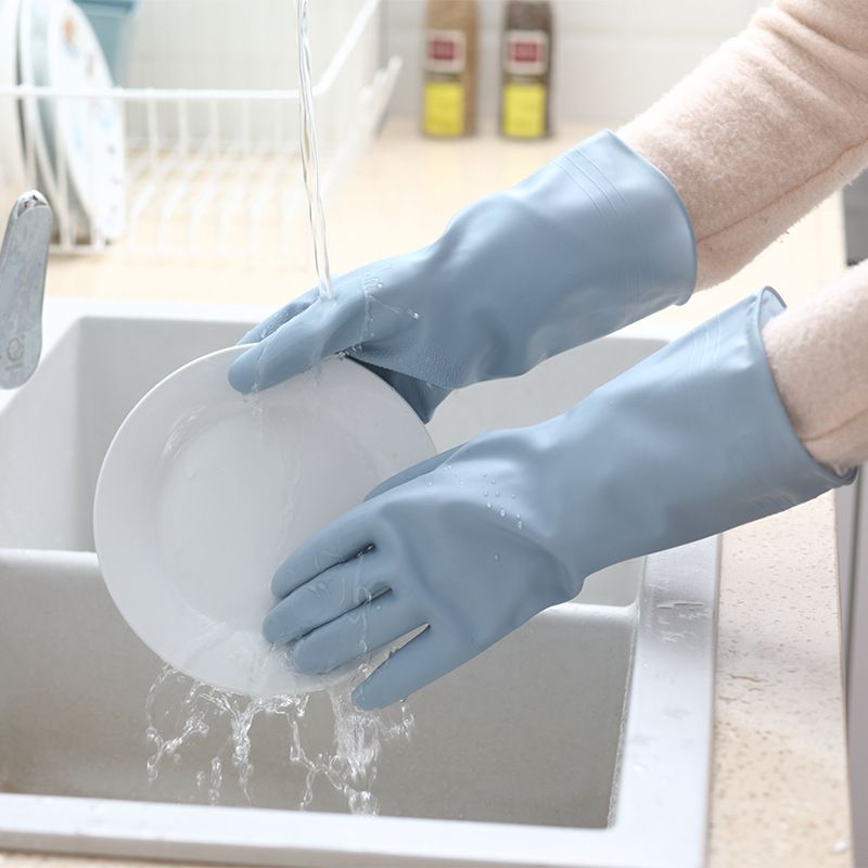 Dishwashing For Women Waterproof Rubber Latex Thin Kitchen Durable Laundry Cleaning Household Gloves_voghion.com