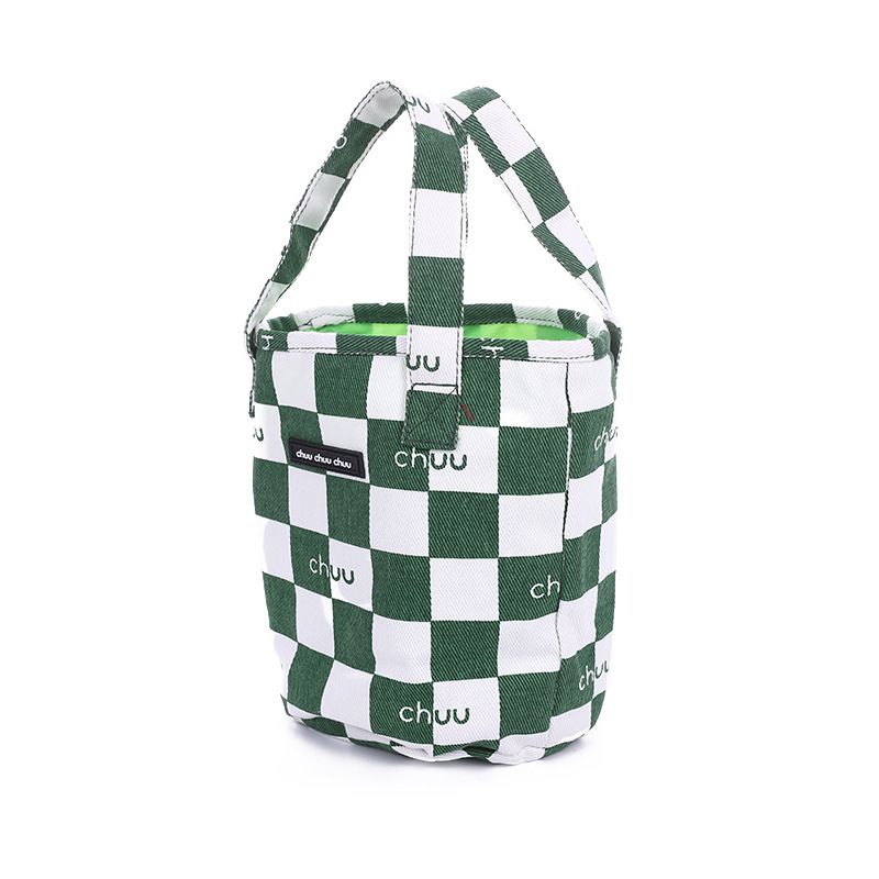 Borsa da donna in tela con tracolla, impermeabile e a quadri, per abbigliamento e accessori_voghion.com