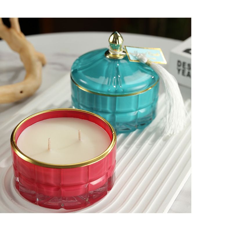 Z Mongolische Jurte Souvenir Duftkerze aus Sojawachs, Gusskerze, Lampe_voghion.com