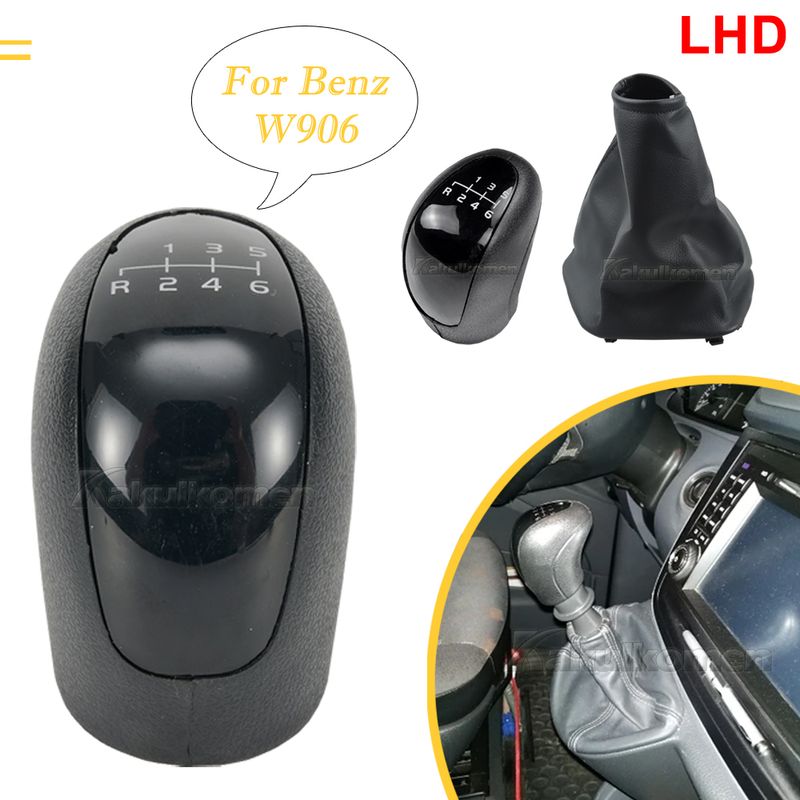 Per Mercedes Benz Sprinter W 906 W906 2006-2018 PU Pelle Auto Pomello del Cambio Cuffia Leva Copertura Custodia Accessori_voghion.com