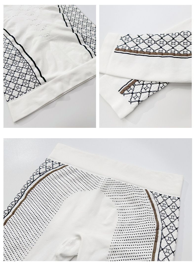 Camisa de esqui de secagem rápida para caminhadas ao ar livre, compressão, roupa íntima funcional, camada de base térmica respirável e que absorve o suor para mulheres_voghion.com