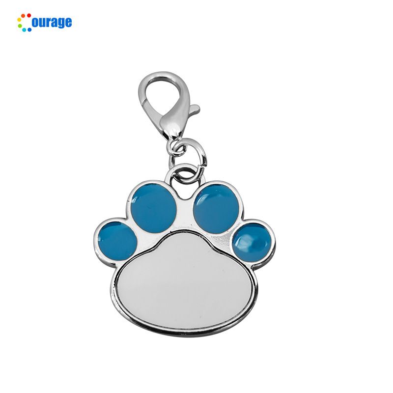 Collar para perros y gatos con transferencia de calor, hecho a mano, con etiqueta de identificación antipérdida impresa para perros pequeños y medianos._voghion.com