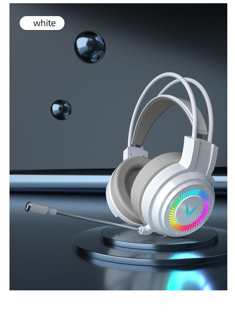 G60 Gaming Headset 7.1 Stereo SVirtual Surround Bass Earphone Headphone With Mic LED Light For Computer PC Gamer Foldable G58_voghion.com