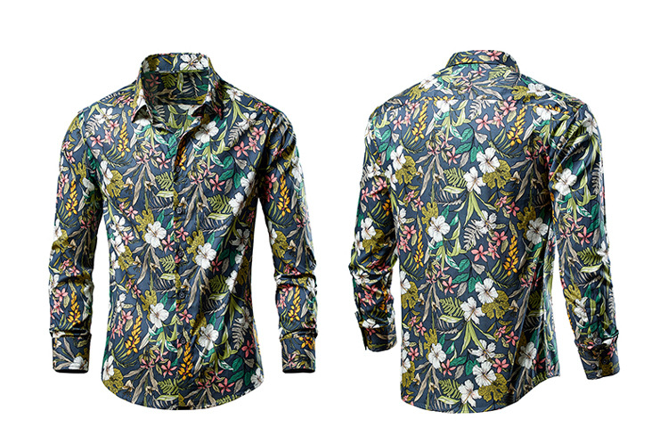 Sommer Neue Mode Lässig Multi Farbe Blume Hemd Große Größe Trendy männer Kurzarm Futter_voghion.com