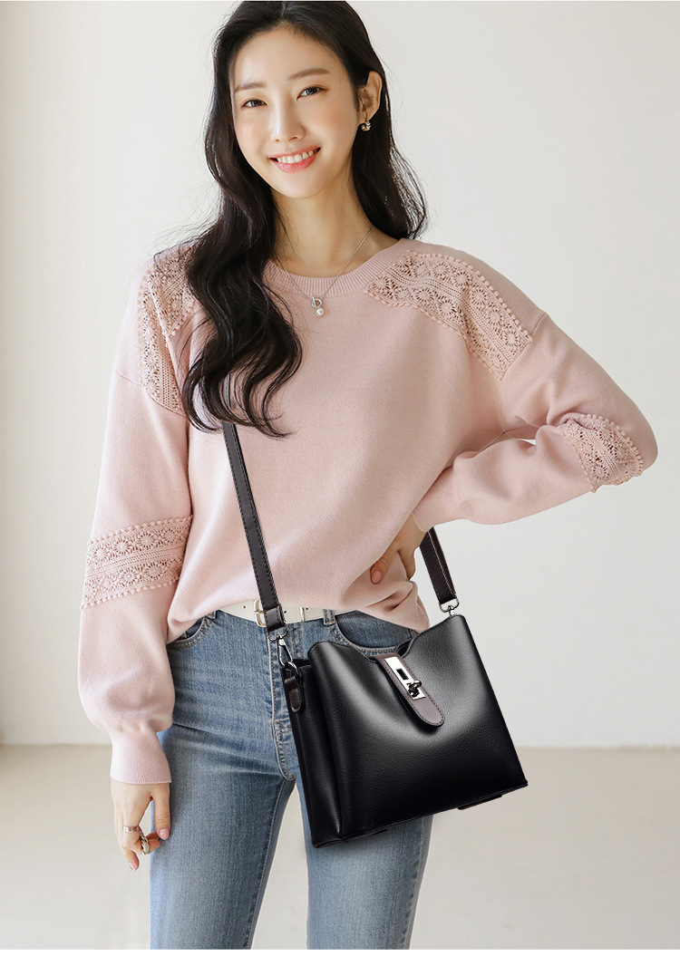 Neue strukturierte Beuteltasche aus Leder für Damen, neue hochwertige Retro-Mehrschicht-Umhängetasche mit großer Kapazität und einer Schulter_voghion.com