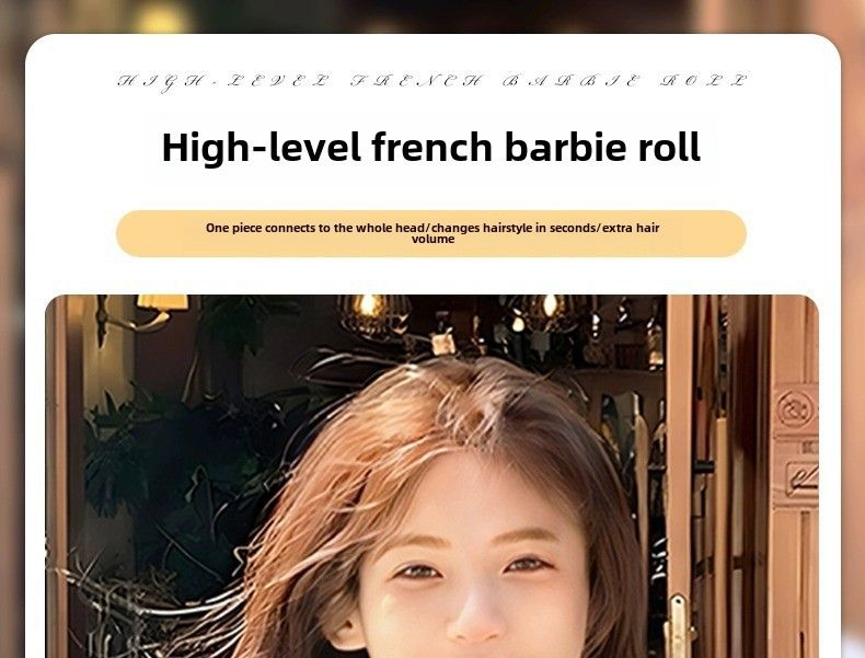 Parrucca da donna con capelli lunghi e ricci, pezzo unico, alto livello, francese, riccio, soffice, aumento invisibile, pezzo di estensione dei capelli senza soluzione di continuità_voghion.com