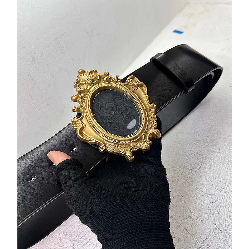 Korsettgürtel für Damen, Kleid, Mantel, Hüfthalter, modisches Korsett im Retro-Barock-Palaststil, Echtledergürtel für Damen_voghion.com