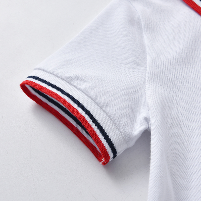 Babykleidung Set aus farblich passendem Netzstrick-T-Shirt und Shorts mit Revers für Jungen im Kinderschatz-Sommerprogramm_voghion.com