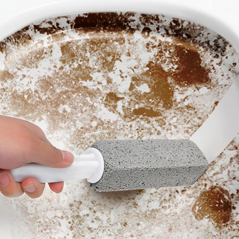 Scopino per WC in pietra pomice con manico lungo, senza vicoli ciechi, detergente potente per la decontaminazione del WC, scopino per WC per rimuovere il calcare urinario_voghion.com