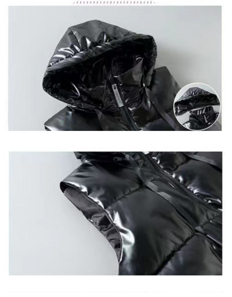 Down Men's Autumn And Winter Thickened Warm Korean Style Trendy Glossy Wash-free Couple Cotton Vest_voghion.com