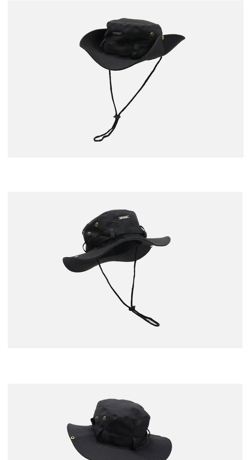 Trendy Kordelzug Fischerhut für Männer Frauen, Sommer atmungsaktiver Sonnenschutz, Outdoor Bergsteiger- und Angelhut,_voghion.com