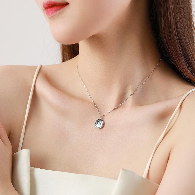 Tancise S925 Sterling Silver határon átnyúló mikroberakásos medál nyaklánc női hideg szél kulcscsont lánc._voghion.com