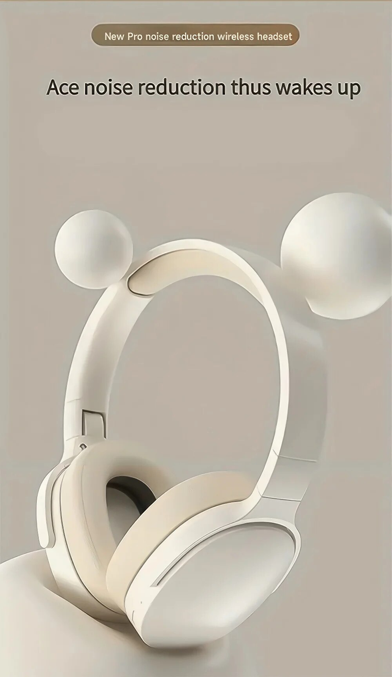 P2961 Bluetooth Headphone Over Ear Stereo Hifi Headset Real Wireless Sports Earphone Tf/Aux Music Player With Microphone_voghion.com