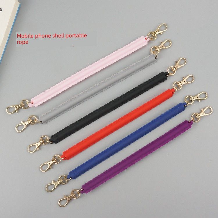 Unbeatable Quality Silicone Short Suitable Mobile Phone Shell For IPhone Neutral Handle Hang Lanyard Wrist Strap Rope Pouch_voghion.com