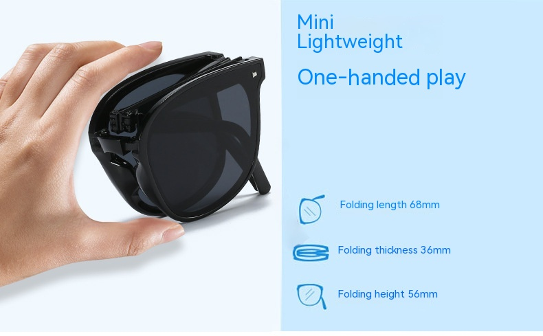 2023 Nuovi occhiali da sole con protezione UV e solare da uomo Comodi visiere parasole con montatura ovale Occhiali da sole pieghevoli da donna Polarizzatore_voghion.com