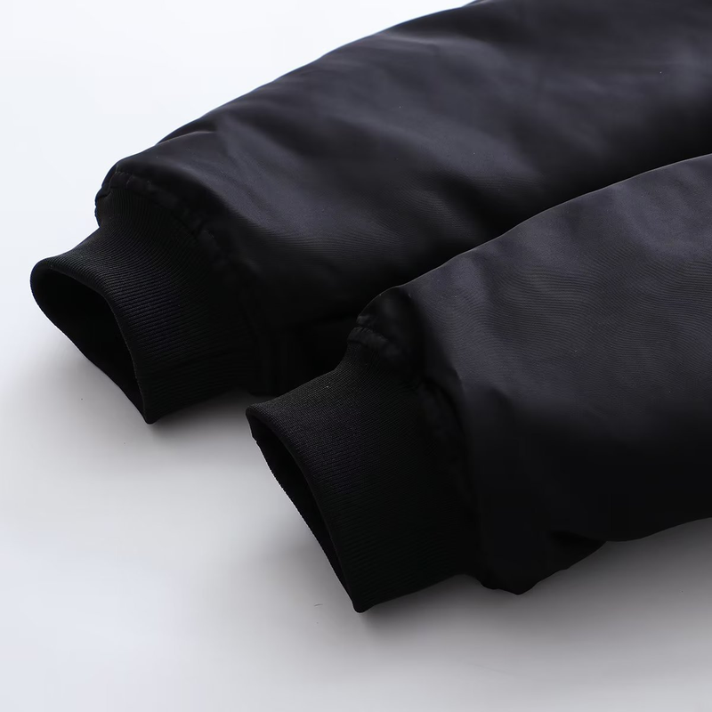 Women's plus-size bomber loose biker jacket_voghion.com