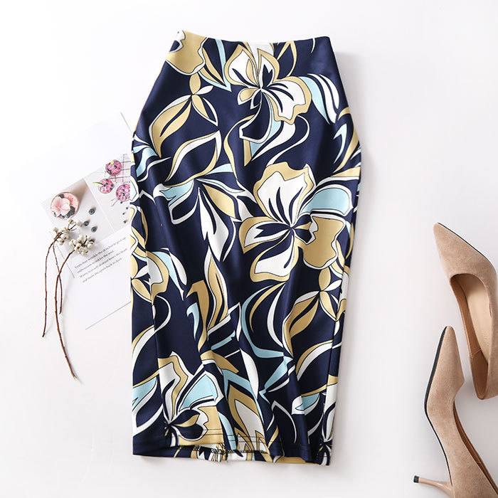 OL Temperament női nyomtatott ceruzaszoknya félszoknya félig átkötött csípőszoknya középhosszú rövid szoknya_voghion.com