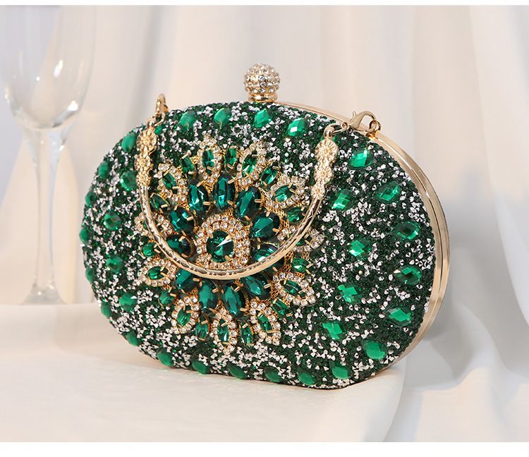Bolso de mano de aleación con forma de flor y diamante para cena, para mujer, para vestido de celebridad, banquete_voghion.com