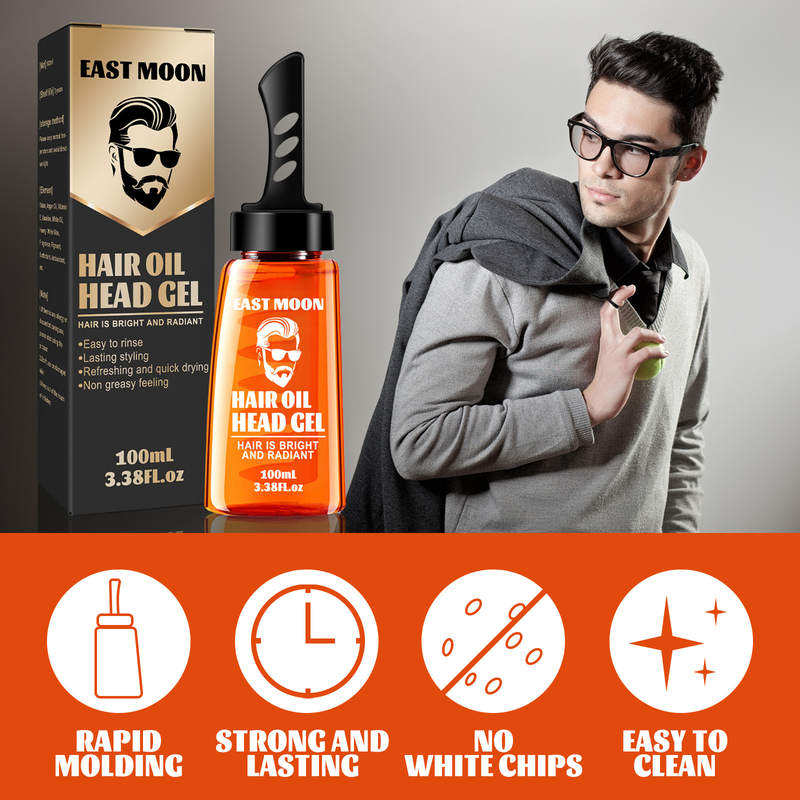 2 In 1 Wash With Wide Men Long Lasting Oil Hair Styling Cream Liquid Fluffy Comb 100Ml_voghion.com