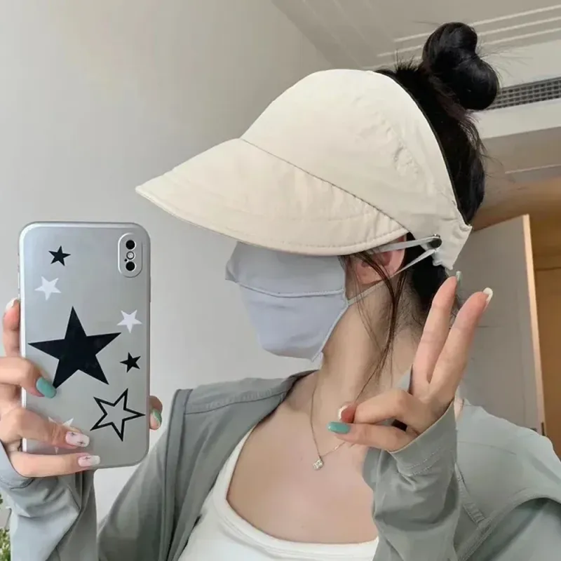 New Arrivals Outdoor Summer Wide Brim Sunhat Women Sun Hats Foldable Adjustable Beach Bucket Hat Uv Protection Visors Fisherman_voghion.com