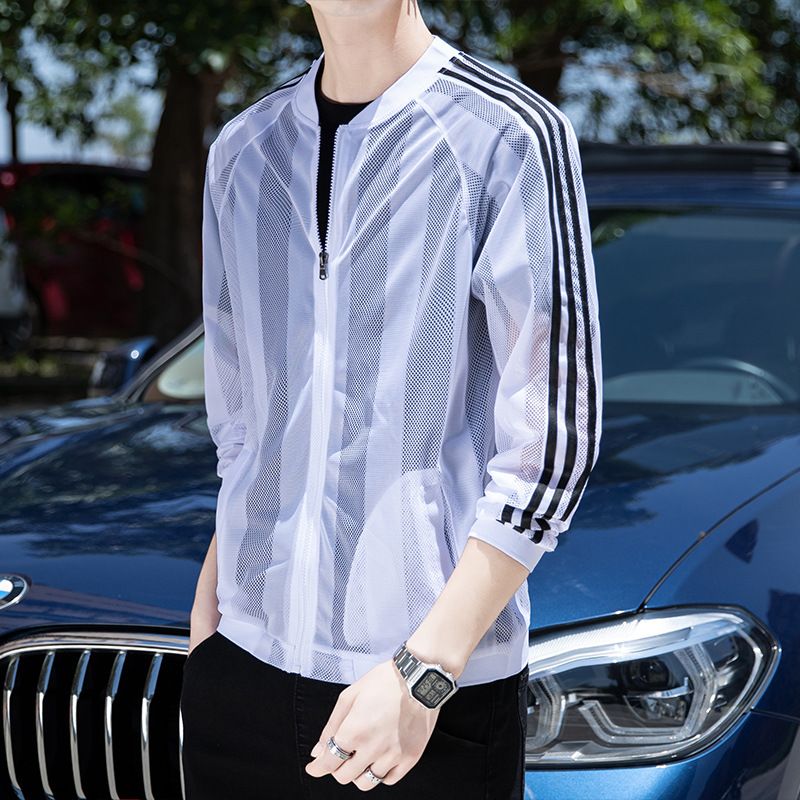 Giacca da uomo Junyu traspirante, ad asciugatura rapida, alla moda, indispensabile per la protezione solare estiva per giovani uomini_voghion.com