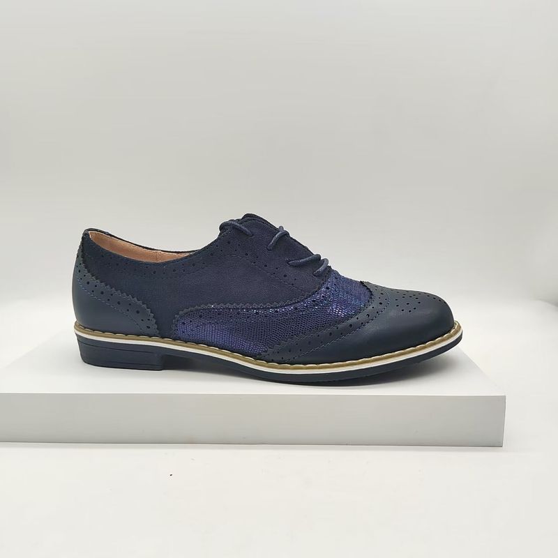Damenschuhe Damen Schnürschuhe Formelle Schuhe Neuer Stil Lässige Büro Handgemachte Brogue Party Lederschuhe_voghion.com