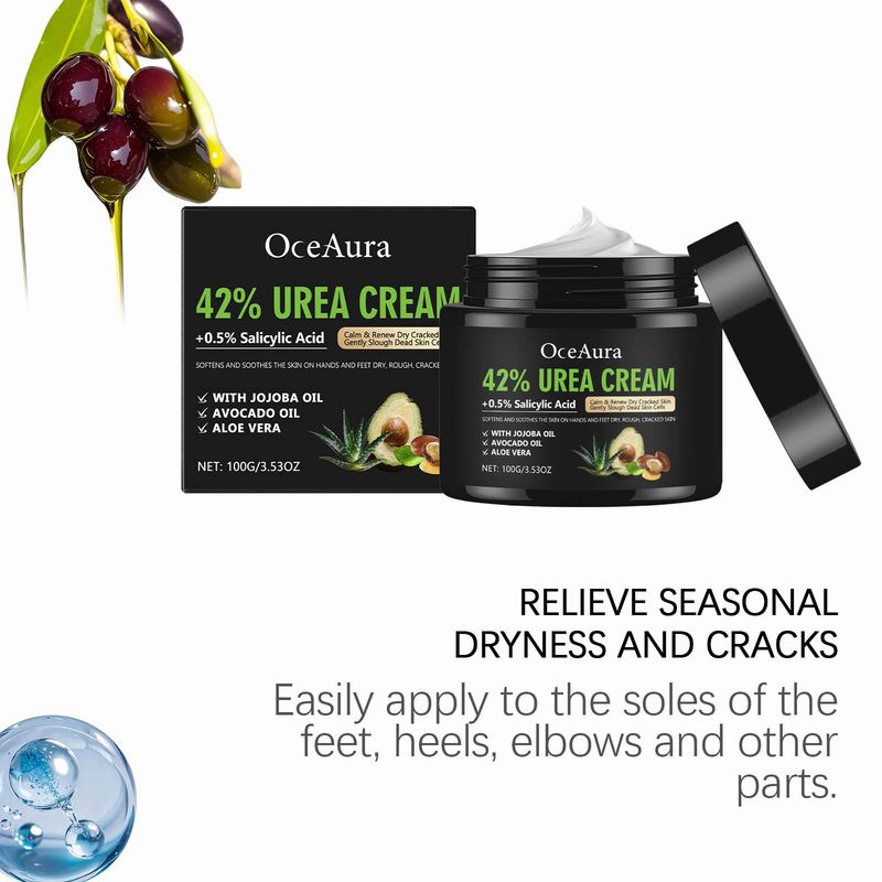 OCEAURA Cream Nourishing For Foot Skin Lightweight And Easy To Absorb Moisturizing Care_voghion.com