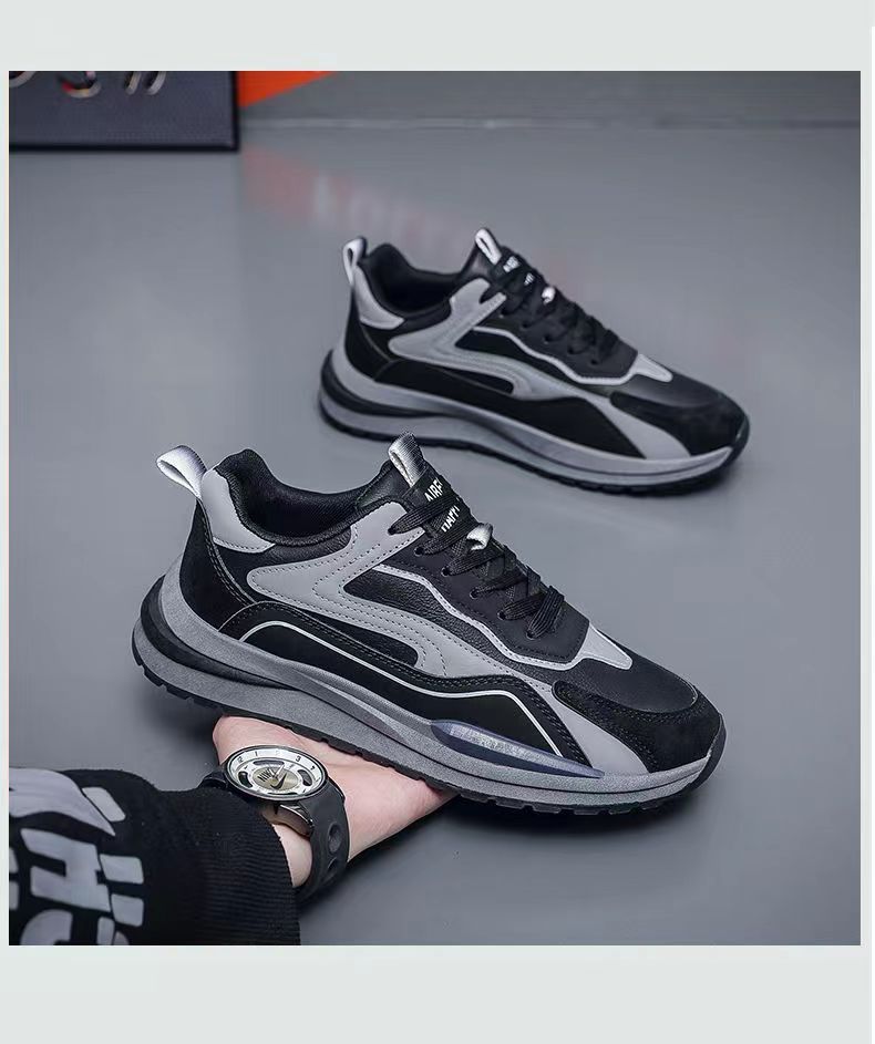 Dad's For Men 2024 Spring And Autumn New Versatile Fashion Sports Running Casual Thick Sole Men's Internet Red Shoes_voghion.com