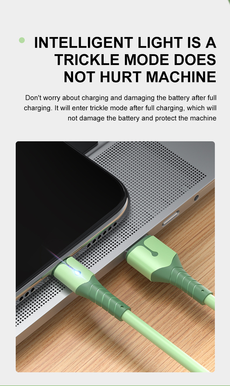 5A 8-poliges USB-Kabel für iPhone 14 13 12 Mini 12 Pro Max X XR 11 XS 8 7 6s Flüssigsilikon-Ladekabel für Mo_voghion.com