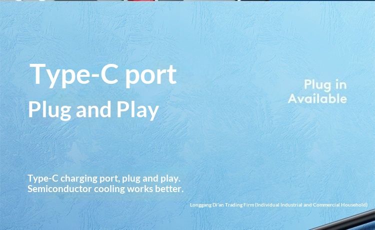 Digitex New Model Phone Cooler Semiconductor Artifact Air Cooling Charging Ultra Quiet Noiseless Clip-on Back Clip Fan_voghion.com