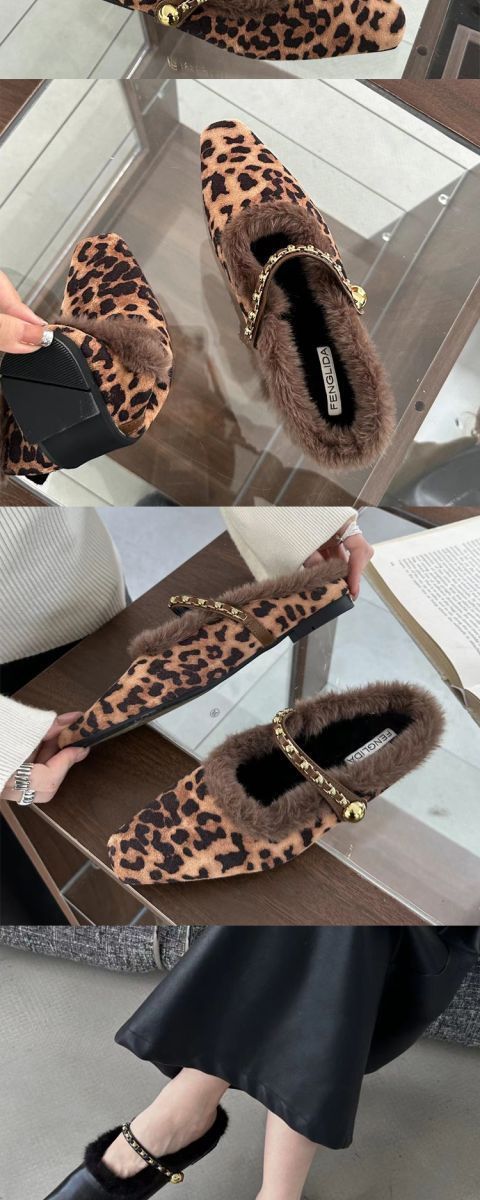 2025 Flat Toed Half Slippers With A Single Buckle Bag And Pointed Insulation For Women's Lazy Shoes, Casual Faced Soft_voghion.com