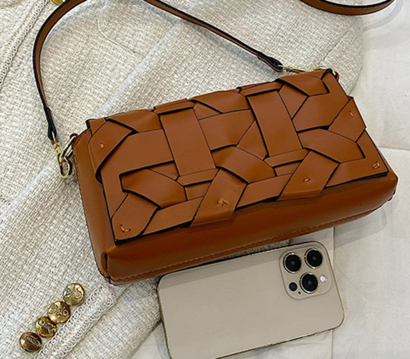 Borsa da donna in tessuto dal design piccolo 2023 Borsa a tracolla alla moda con nuova trama autunno/inverno 2023 Borsa a tracolla personalizzata_voghion.com