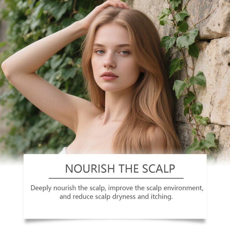 HOEGOA Scalp Care Essence nährt die Follikel, stärkt sie, reduziert Haarbruch und macht das Haar natürlich weich und glänzend_voghion.com
