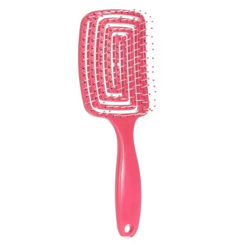 1Pcs Elastic Massage Comb Hollow Out Hair Brush Scalp Massage Combs Hair Styling Detangler Fast Blow Drying Detangling Tool_voghion.com