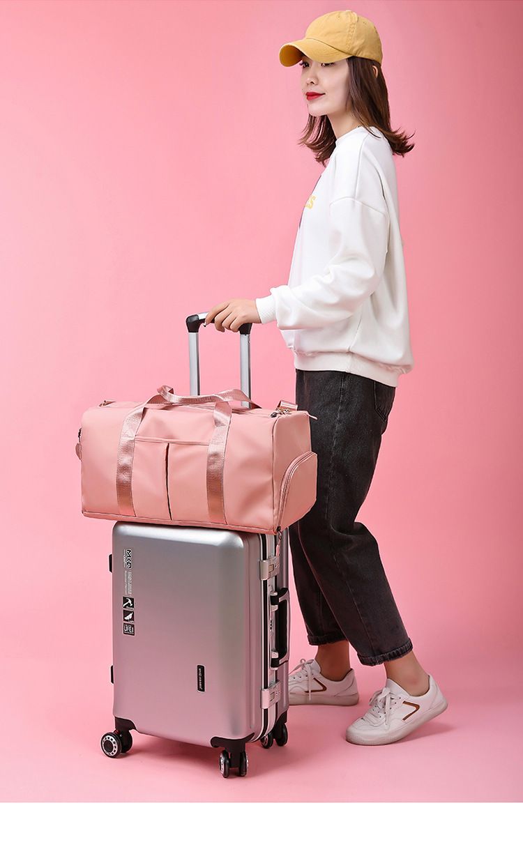 Travel dry wet separation exercise yoga fitness bag large capacity short distance travel training_voghion.com