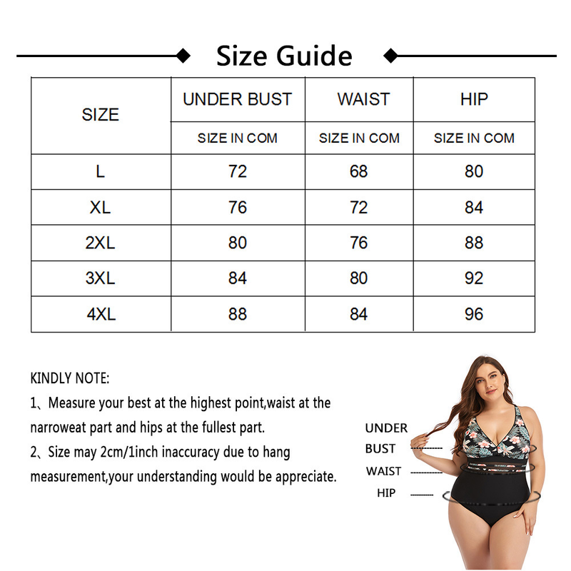 Maillot de bain une pièce imprimé, grande taille, à la mode, Sexy, rembourré avec ceinture, sans acier, pour femmes_voghion.com