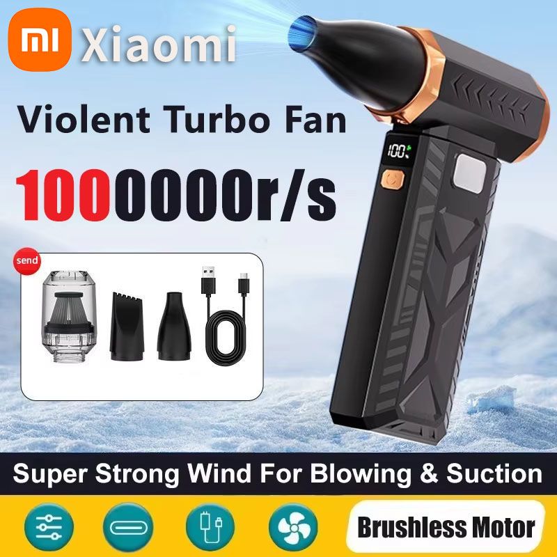 1000000RPM Super Powerful Air Blower Vacuum Blowing Suction Dust Cleaner Brushless Turbo_voghion.com