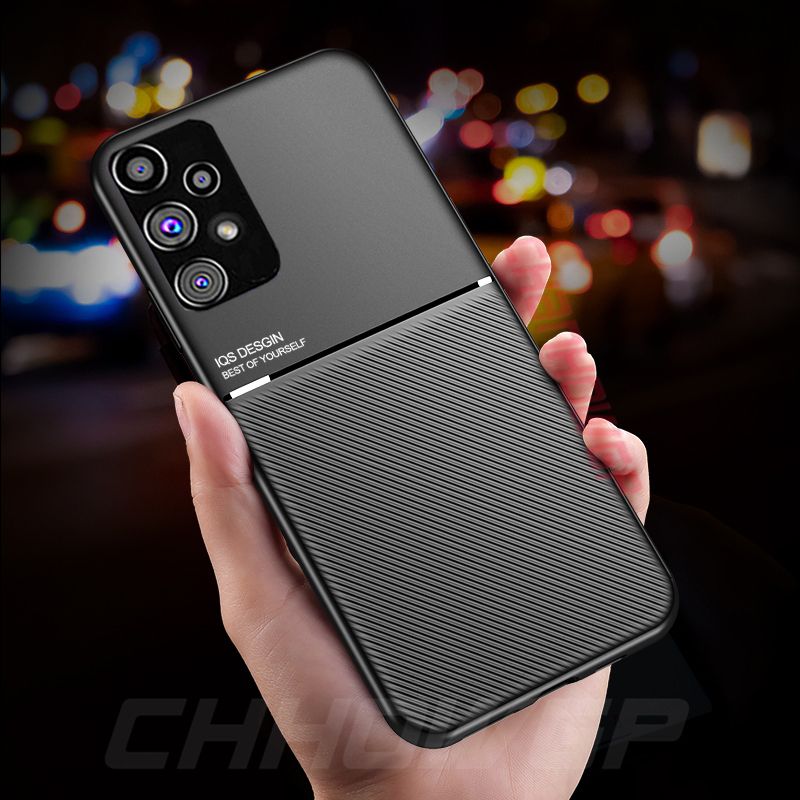 A53 A33 A73 Case Prabangus magnetinis odinis automobilio laikiklis telefono dėklai, skirti Samsung Galaxy A53 A33 A73 M23 M13 M32 4G 5G minkštas TPU dangtelis_voghion.com