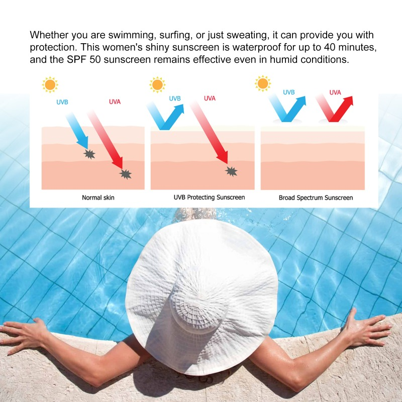 Protector solar SPF 50+ de 50ml, Control de aceite, bloqueador solar Facial mate resistente al agua, protección UV para piel sensible para piel grasa_voghion.com