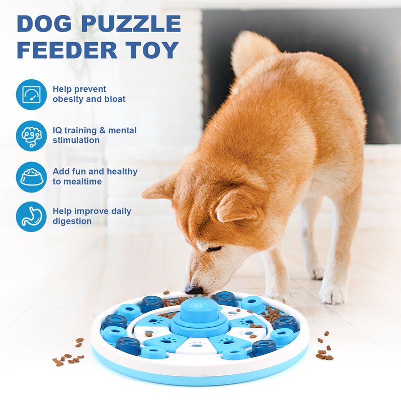 Feeder Anti-Choke Slow Eating Mat Cat Dog Food Dish Pet Intelligence Training Interactive Feeding Bowl_voghion.com