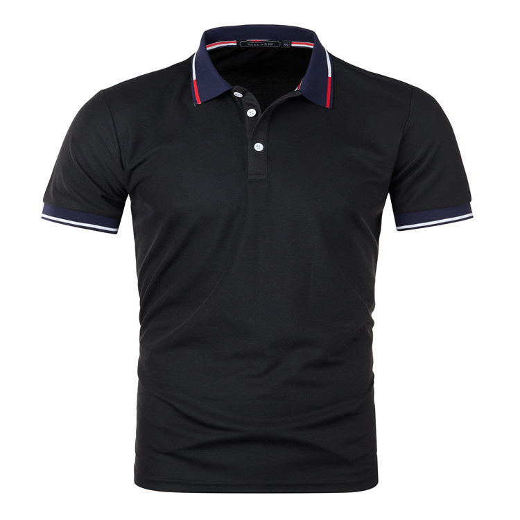 Herren neues Poloshirt T-Shirt Sommer Arbeitskleidung Poloshirt individuell revers T-Shirt Arbeitskleidung Revers Text_voghion.com