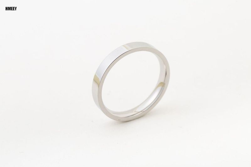 Anelli da uomo e da donna in acciaio inossidabile nero HMEEY da 4 mm, semplici e lisci, disponibili in magazzino, regali di compleanno_voghion.com